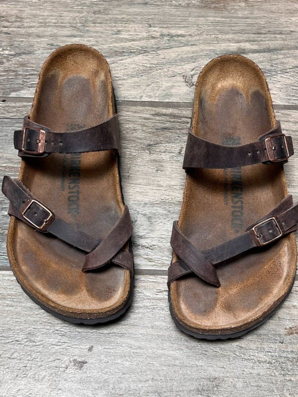 Birkenstock women's Mayari Sandals Mocha size EU 38 US 7.5 - Picture 2 of 7